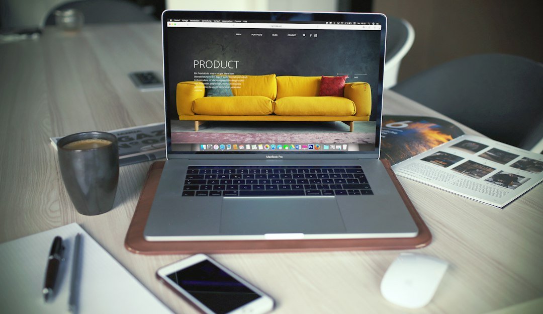 Online shop on a laptop screen, the kind of store Elementor Pro WooCommerce builder supports