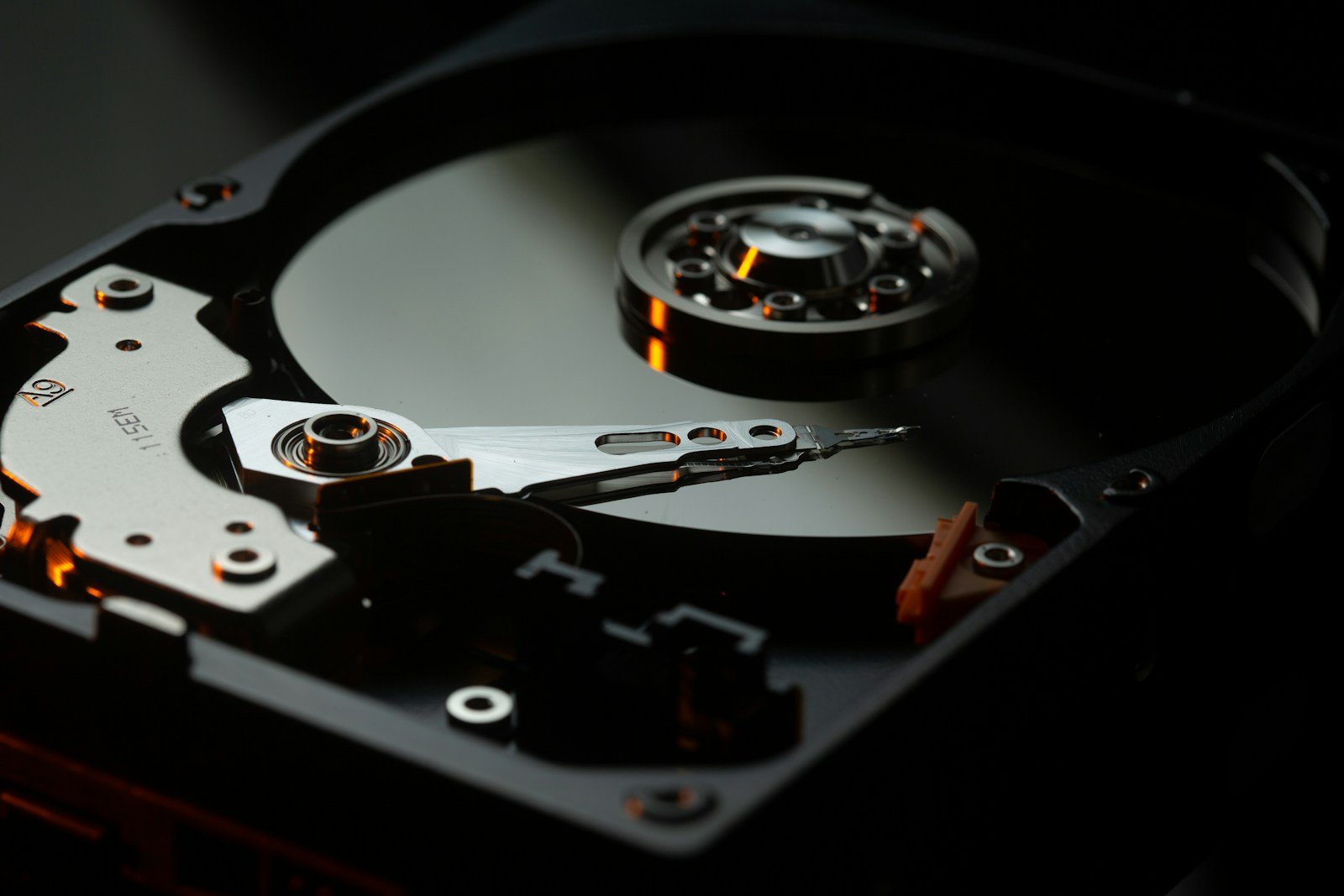 Open hard drive showing disks, a reminder to keep a website backup
